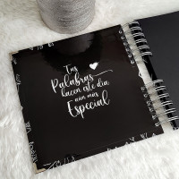 Libro de Firmas XV Años - Negro y Plateado