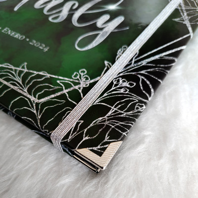Libro de Firmas XV Años - Verde y Plateado Libro de Firmas XV Años - Verde y Plateado