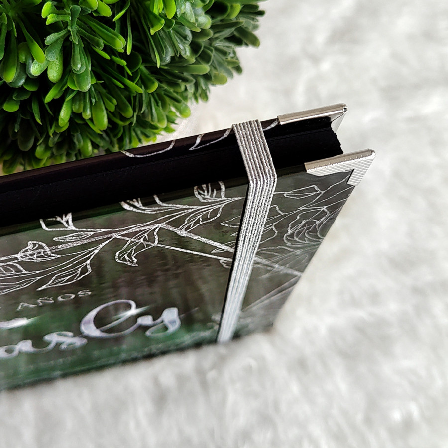 Libro de Firmas XV Años - Verde y Plateado