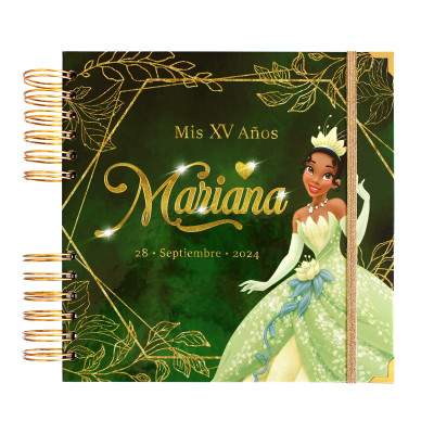 Album Firmas Guestbook XV Años - Princesa Tiana Album Firmas Guestbook XV Años - Princesa Tiana
