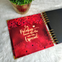 Libro de Firmas, Guestbook XV Años -  Rojo y Dorado