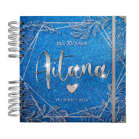 Libro de Firmas XV Años - Azul y Plata