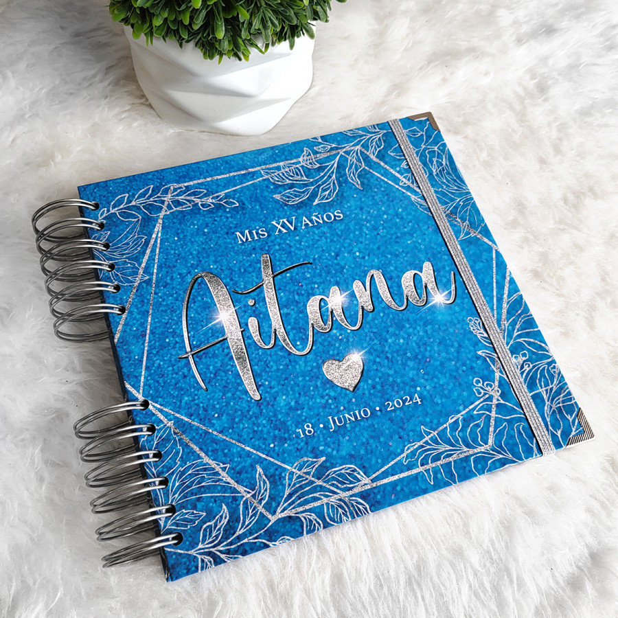 Libro de Firmas XV Años - Azul y Plata
