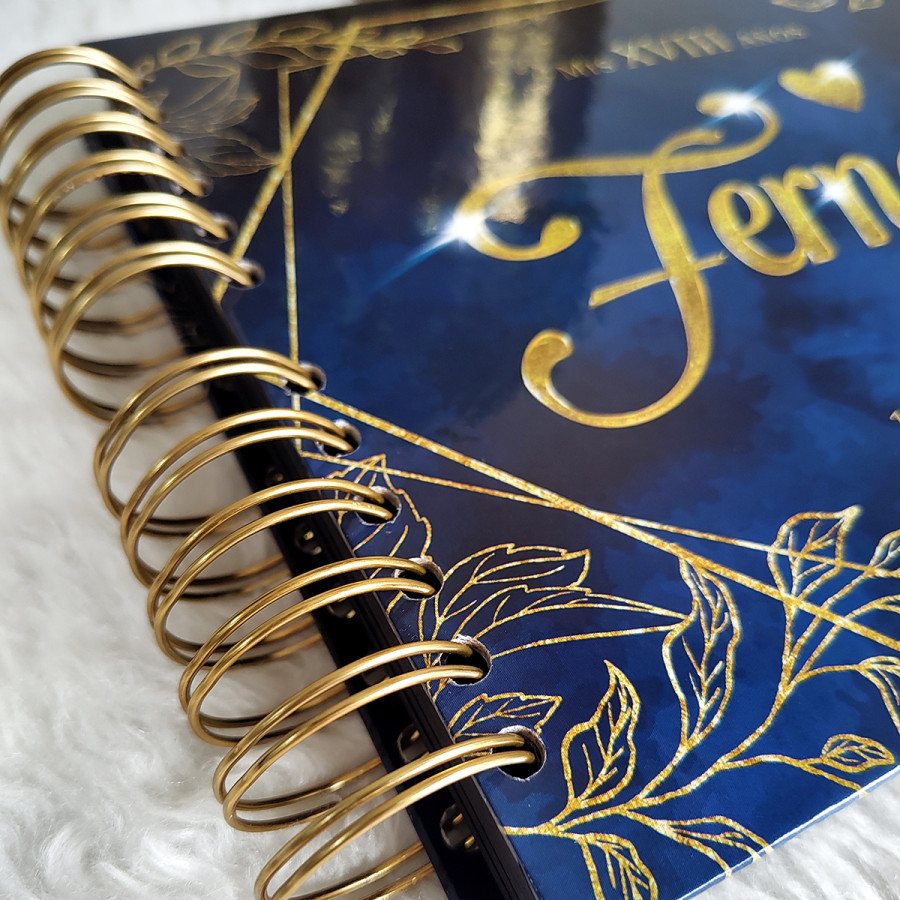 Libro de Firmas, Guestbook XV Años - Azul y Dorado