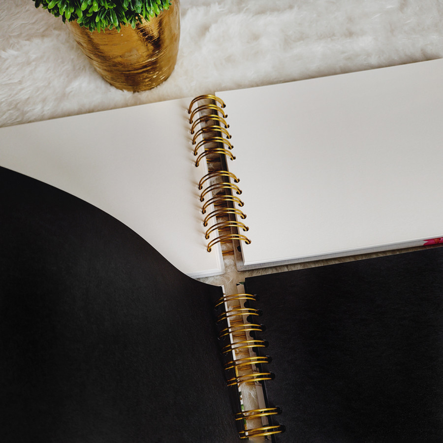 Libro de Firmas de Boda - Negro y Blanco