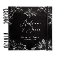Libro de Firmas de Boda - Negro y Blanco