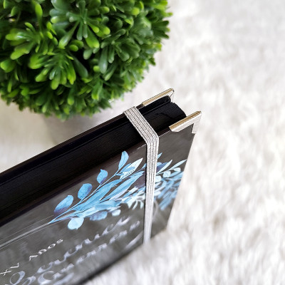 Libro de Firmas XV Años - Negro y Azul