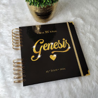 Libro de Firmas XV Años - Negro y Dorado