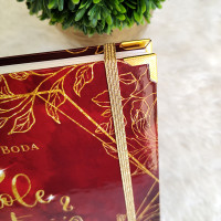 Libro de Firmas de Boda - Rojo y Dorado Libro de Firmas de Boda - Rojo y Dorado