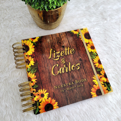 Libro de Firmas de Boda - Girasoles Libro de Firmas de Boda - Girasoles