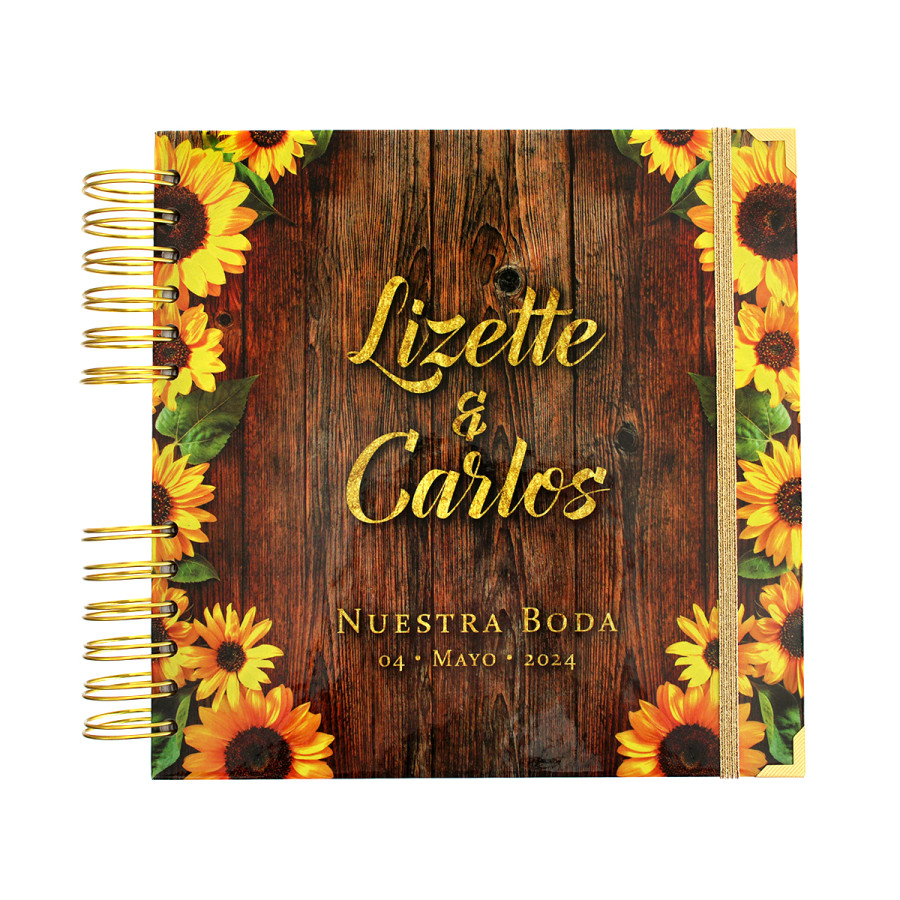 Libro de Firmas de Boda - Girasoles