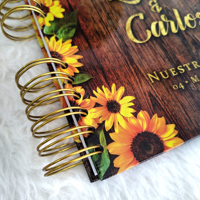 Libro de Firmas de Boda - Girasoles