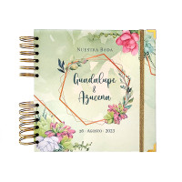 Libro de Firmas de Boda - Verde y Suculentas