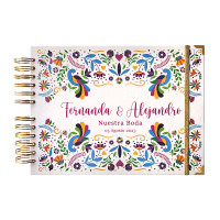 Libro de Firmas de Boda - Flores Mexicanas Libro de Firmas de Boda - Flores Mexicanas