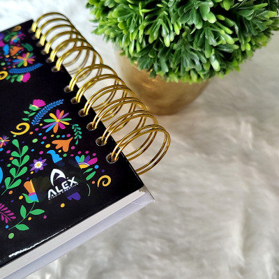 Libro de Firmas de Boda - Flores Mexicanas