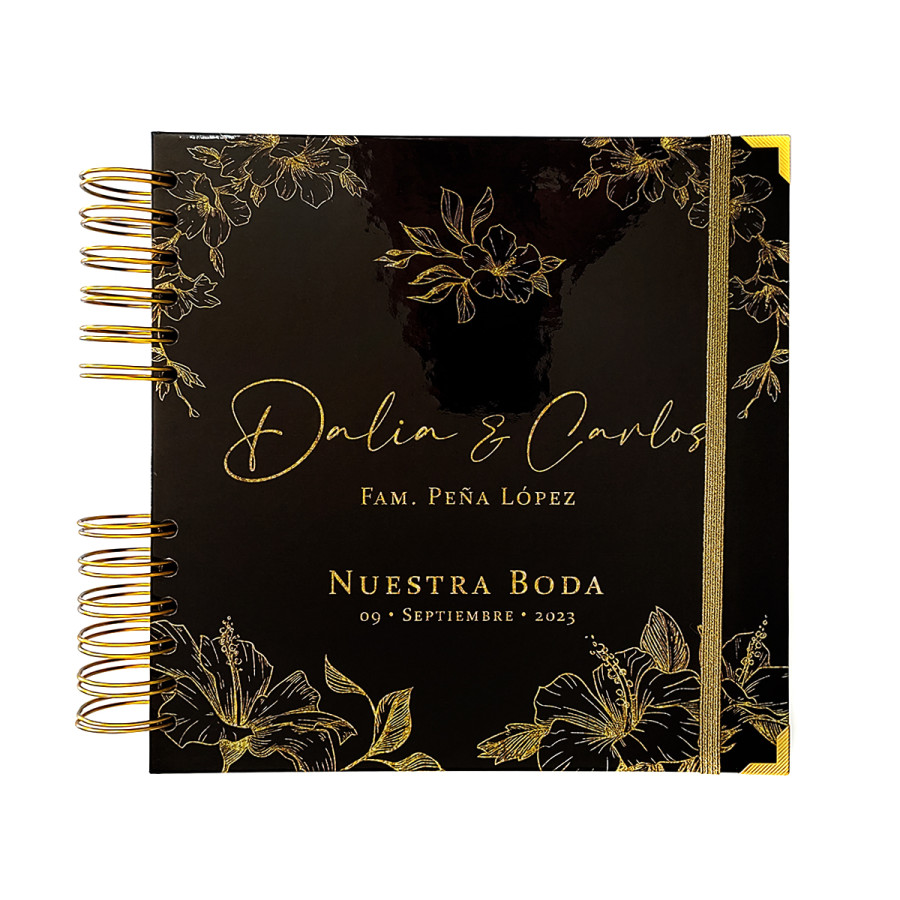 Libro de Firmas de Boda - Negro y Dorado 3 Libro de Firmas de Boda - Negro y Dorado 3