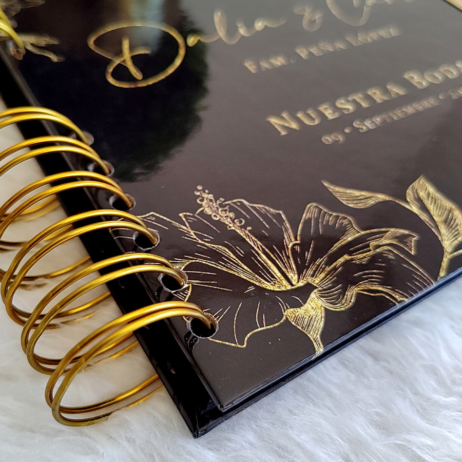 Libro de Firmas de Boda - Negro y Dorado 3 Libro de Firmas de Boda - Negro y Dorado 3