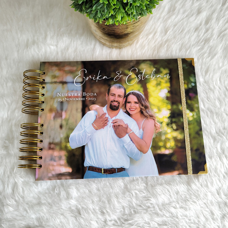 Libro de Firmas de Boda - Fotografía Novios