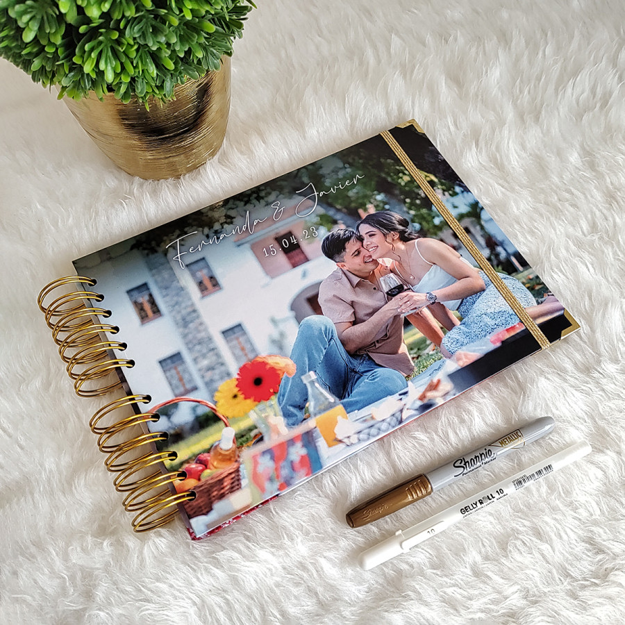 Libro de Firmas de Boda - Fotografía Novios