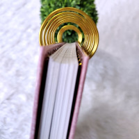 Libro de Firmas XV años - Rosa Glitter y detalles en Dorado