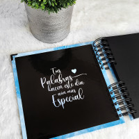 Libro de Firmas XV años - Azul y detalles en Negro