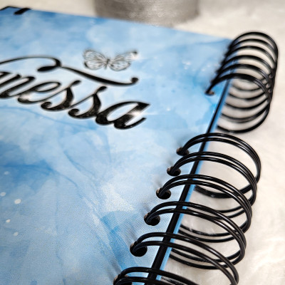 Libro de Firmas XV años - Azul y detalles en Negro