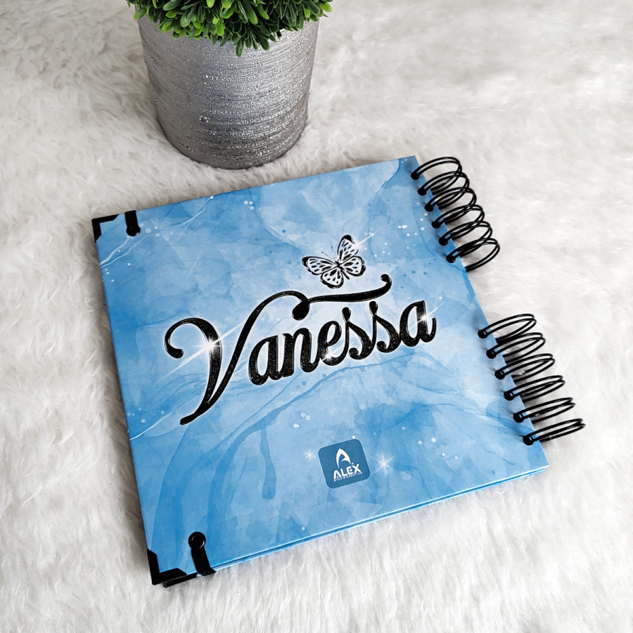 Libro de Firmas XV años - Azul y detalles en Negro