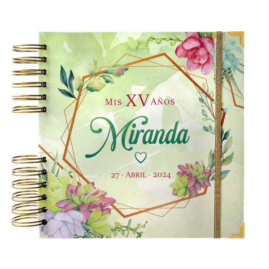Álbum de Firmas XV Años - Floral Suculentas Álbum de Firmas XV Años - Floral Suculentas