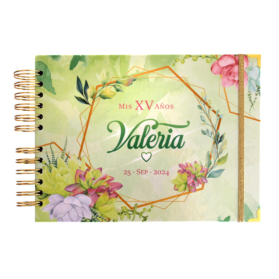 Álbum de Firmas XV Años - Floral Suculentas Álbum de Firmas XV Años - Floral Suculentas