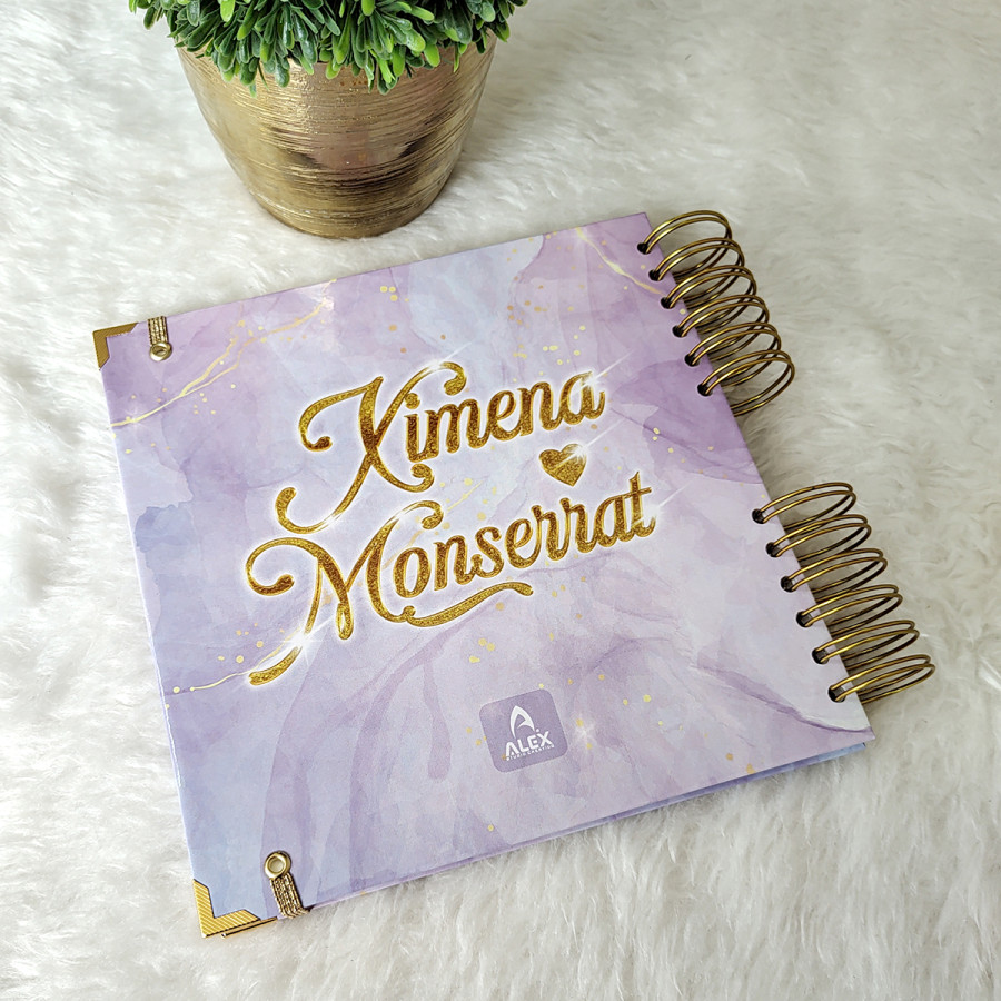 Guestbook XV Años - Lila y Dorado