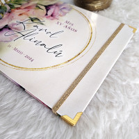 Guestbook XV Años - Diseño Floral Acuarela