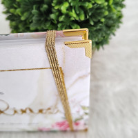 Libro de Invitados XV Años - Marmol Blanco y Flores