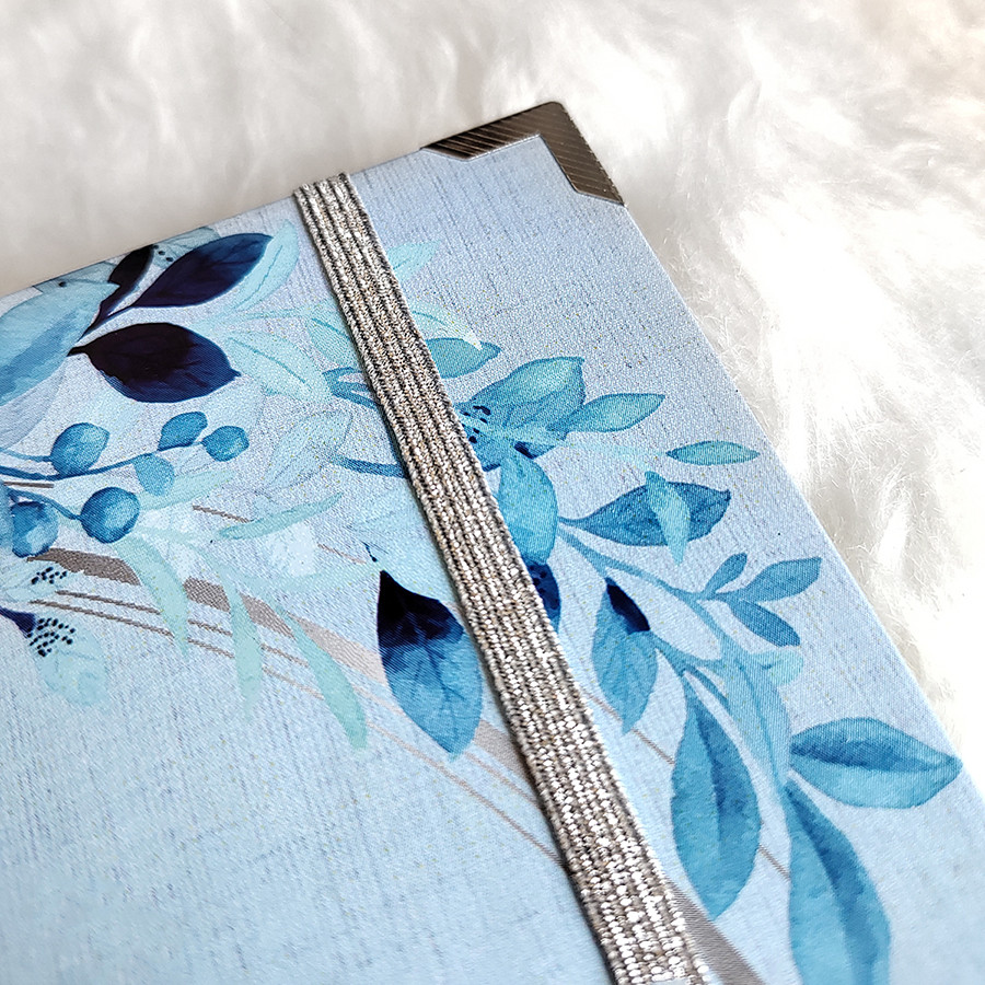 Libro de Firmas XV Años - Azul Claro y Plateado