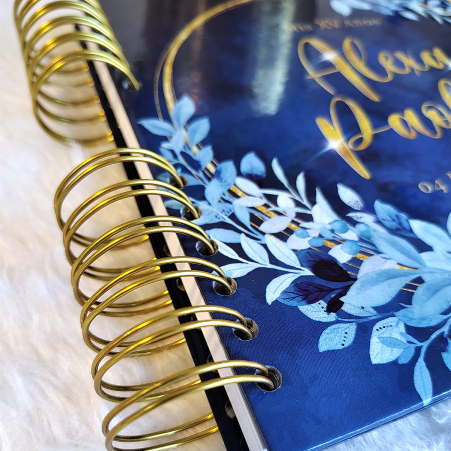 Libro de Firmas XV Años - Azul y Dorado