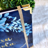 Libro de Firmas XV Años - Azul y Dorado