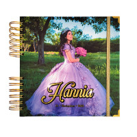 Guestbook XV Años - Foto en Portada y Nombre en Dorado