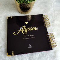 Guestbook XV Años - Foto en Portada y Nombre en Dorado