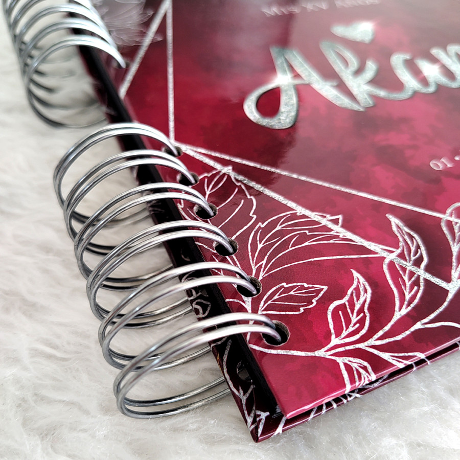 Libro de Firmas XV Años - Rojo Vino y Plata