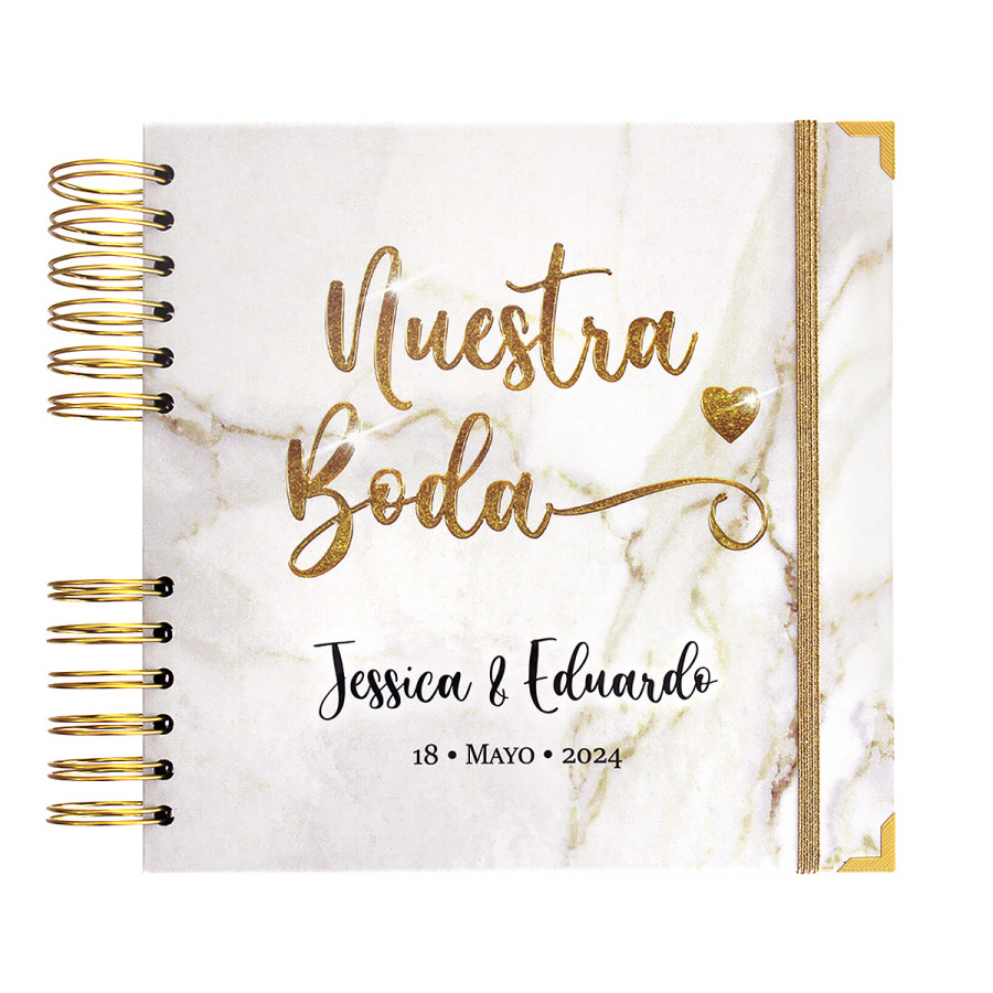 Marmol Blanco 01 - Libro de Firmas Boda