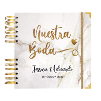 Marmol Blanco 01 - Libro de Firmas Boda
