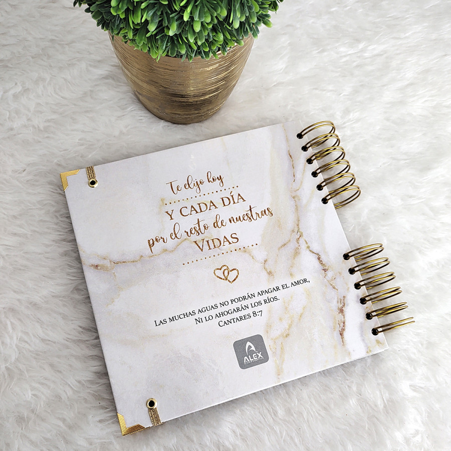 Marmol Blanco 01 - Libro de Firmas Boda