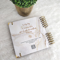 Marmol Blanco 01 - Libro de Firmas Boda