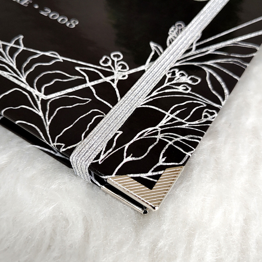 Libro de Firmas XV Años - Negro y Plateado